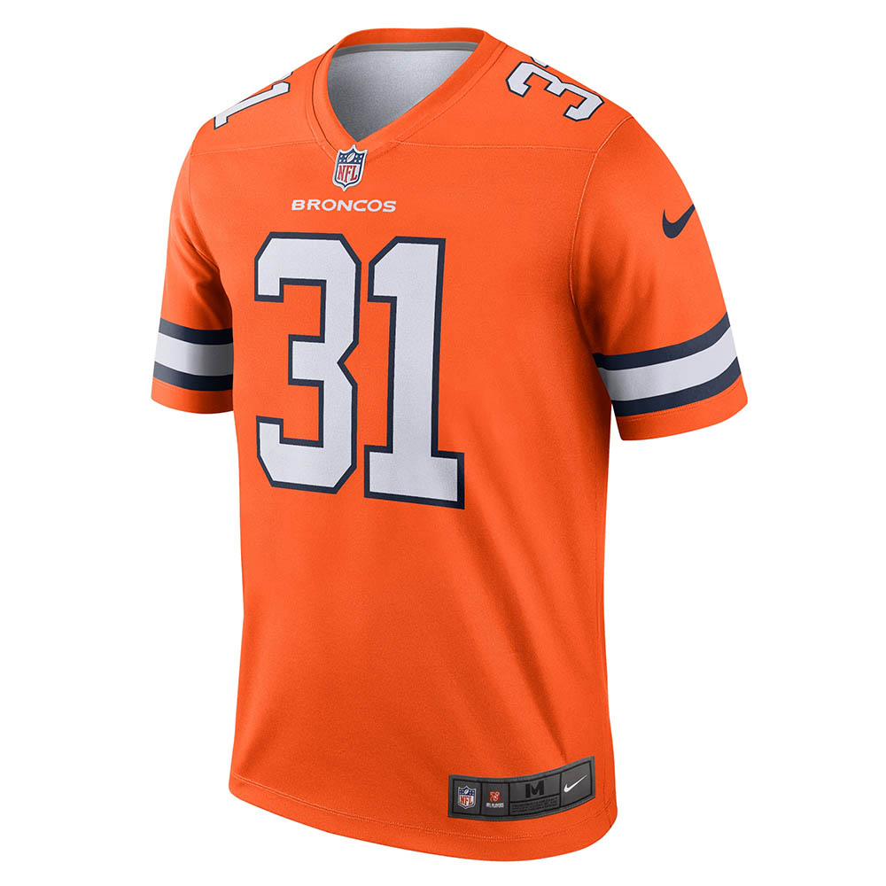 Men's Denver Broncos Justin Simmons Alternate Legend Jersey Orange