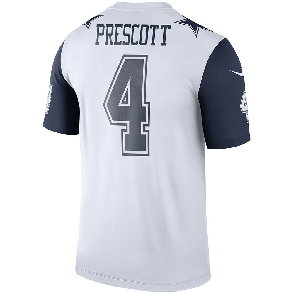 Men's Dallas Cowboys Dak Prescott Color Rush Legend Player Jersey White