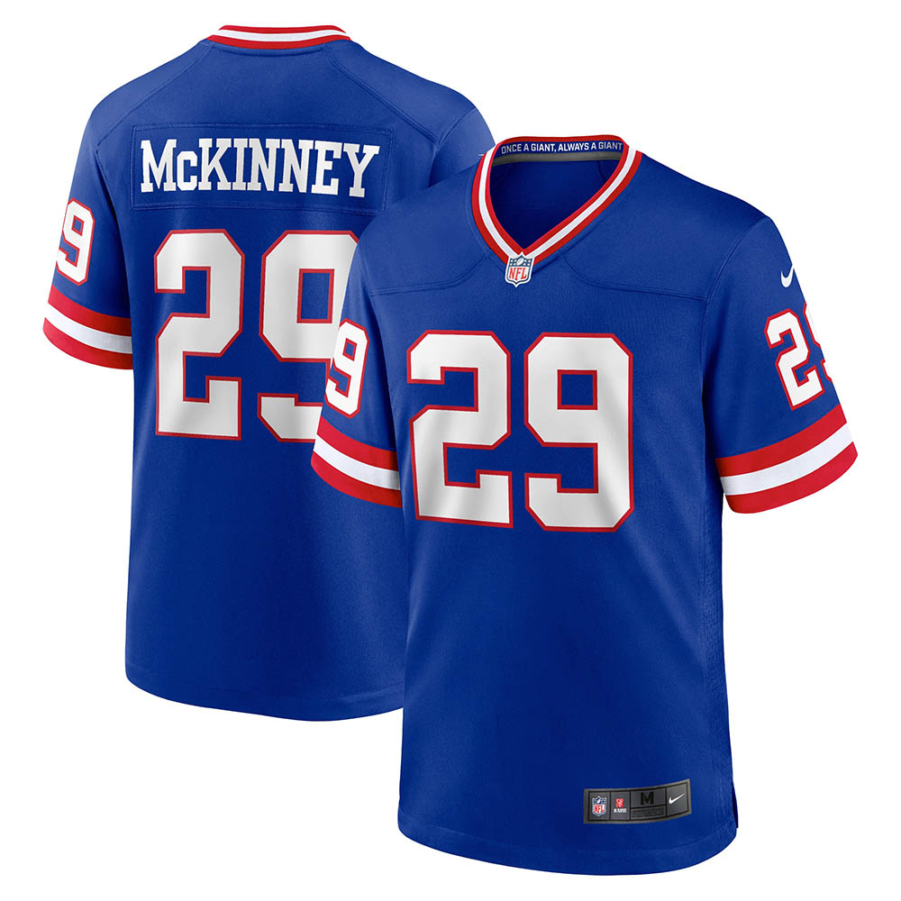 Men's New York Giants Xavier McKinney Classic Player Game Jersey Royal