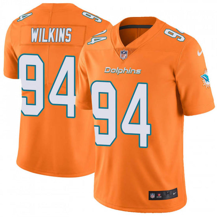 Men's Miami Dolphins Christian Wilkins Vapor Jersey - Orange