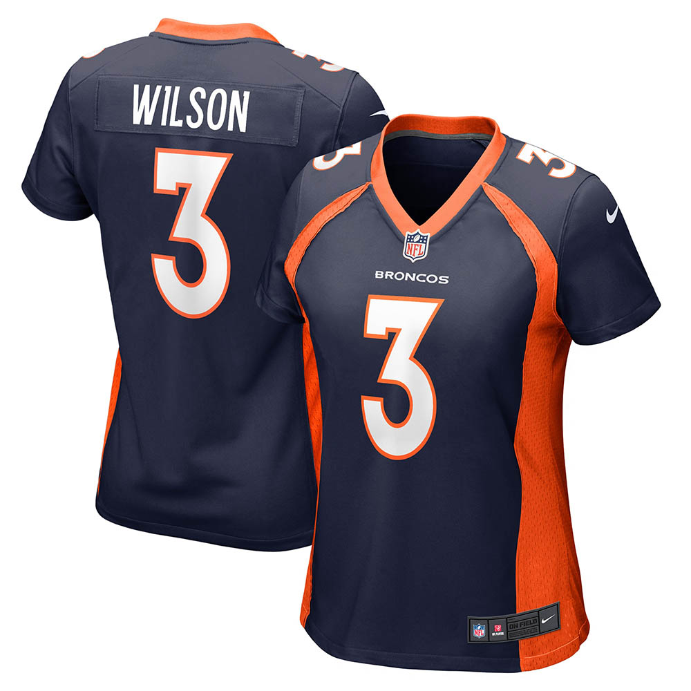 Women's Denver Broncos Russell Wilson Alternate Game Jersey Navy